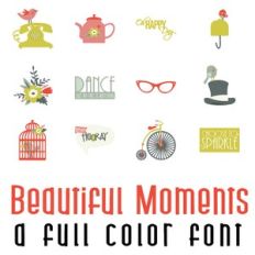 Beautiful Moments Full Color Font