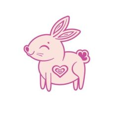 Happy Bunny with a heart