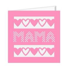 mama hearts card