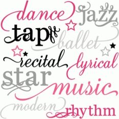 miss kate dance words set