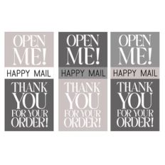 Elegant Small Business Box Seal Open Me Stickers