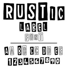 Rustic Label Font