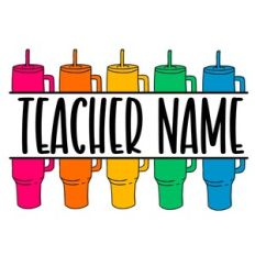 Teacher Cup Split Monogram