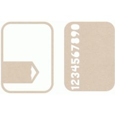 pencil numbers album cards