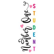 Number One Student Vertical Quote