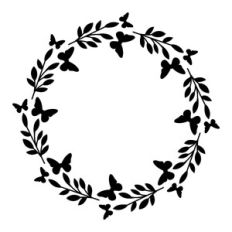Butterflies Round Frame