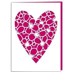 Clematis Blossom Heart Card