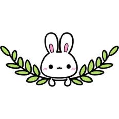 cute bunny divider garland