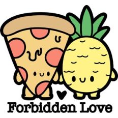 chibi pizza and pineapple forbidden love