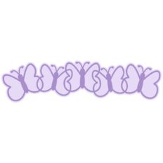 Outline Butterfly Border