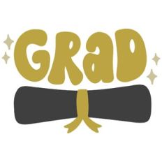 Grad with Diploma