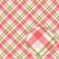Pink and Green Plaid Pattern