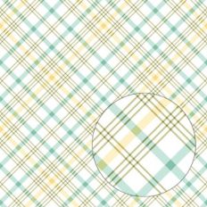 Blue, Yellow and Green Plaid Pattern