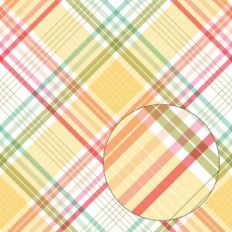 Pastel Rainbow Plaid Pattern