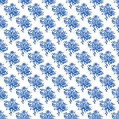 Blue Vintage Floral Pattern