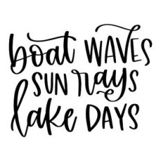 Boat Waves Sun Rays Lake Days
