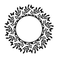 Butterflies Round Frame