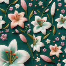 FLOWERS AND EMBROIDERY COLLECTION BACKGROUND 2.0