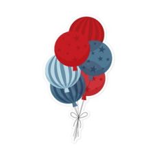 Red and Blue Balloons