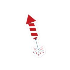 Red Shooting Firework
