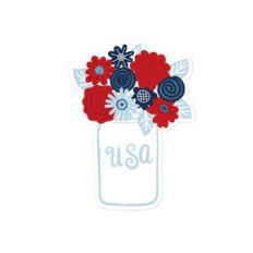 USA Flower Jar