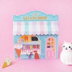 Gelato Shop 3D Card
