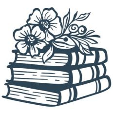 books and flowers