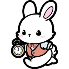 cute white rabbit