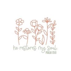 He Restores My Soul Psalm 23:3