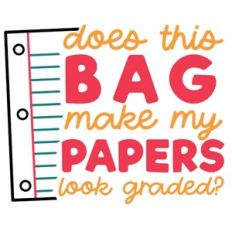 Does this bag make my papers look graded