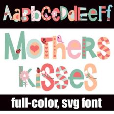Mother's Kisses Color Font