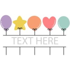 Balloons Split Frame