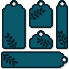 branch of leaves tag set