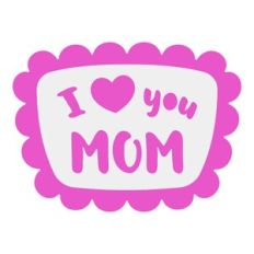 Label - I love you Mom
