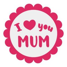Label - I love you Mum