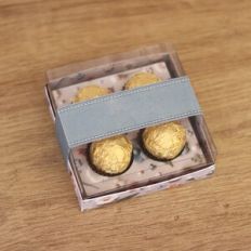 CLEAR CANDY BOX | 4 CHOCOLATES