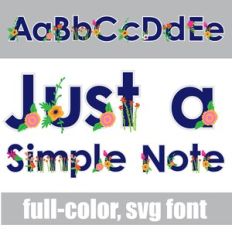 Just a Simple Note Color Font