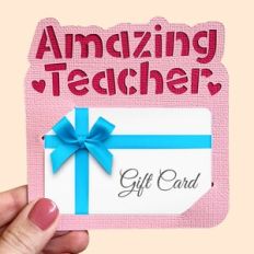 Amazing Teacher Gift Card Holder