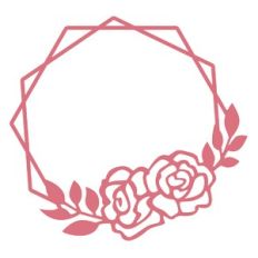 Geometric Floral Frame