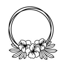 Hibiscus Tropical Frame