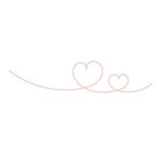 Double Heart line - 1mm - 0.04in