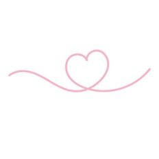 Big Heart Line - 2mm - 0.08in