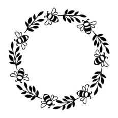 Bee Round Frame