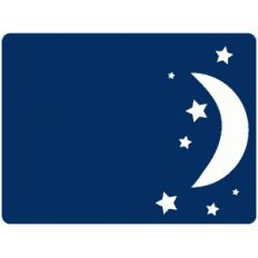 moon and stars journaling card