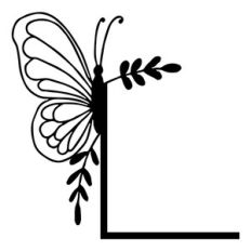 Butterfly Bottom Corner