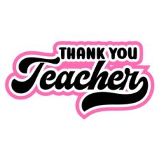 Thank You Teacher Layered Quote