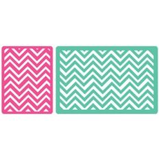 set of 2 chevron journaling cards