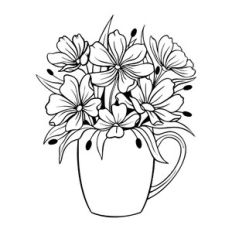 Flowers in a cup