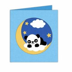 baby panda sleeping card