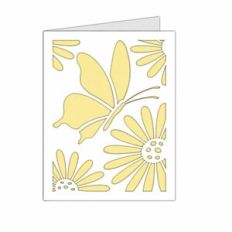 flowers butterfly card